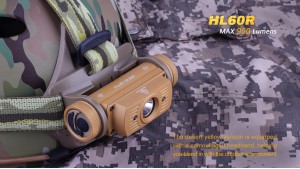 Fenix HL60R - Lanternă Frontală Reîncărcabilă - 950 Lumeni - 116 Metri - Negru